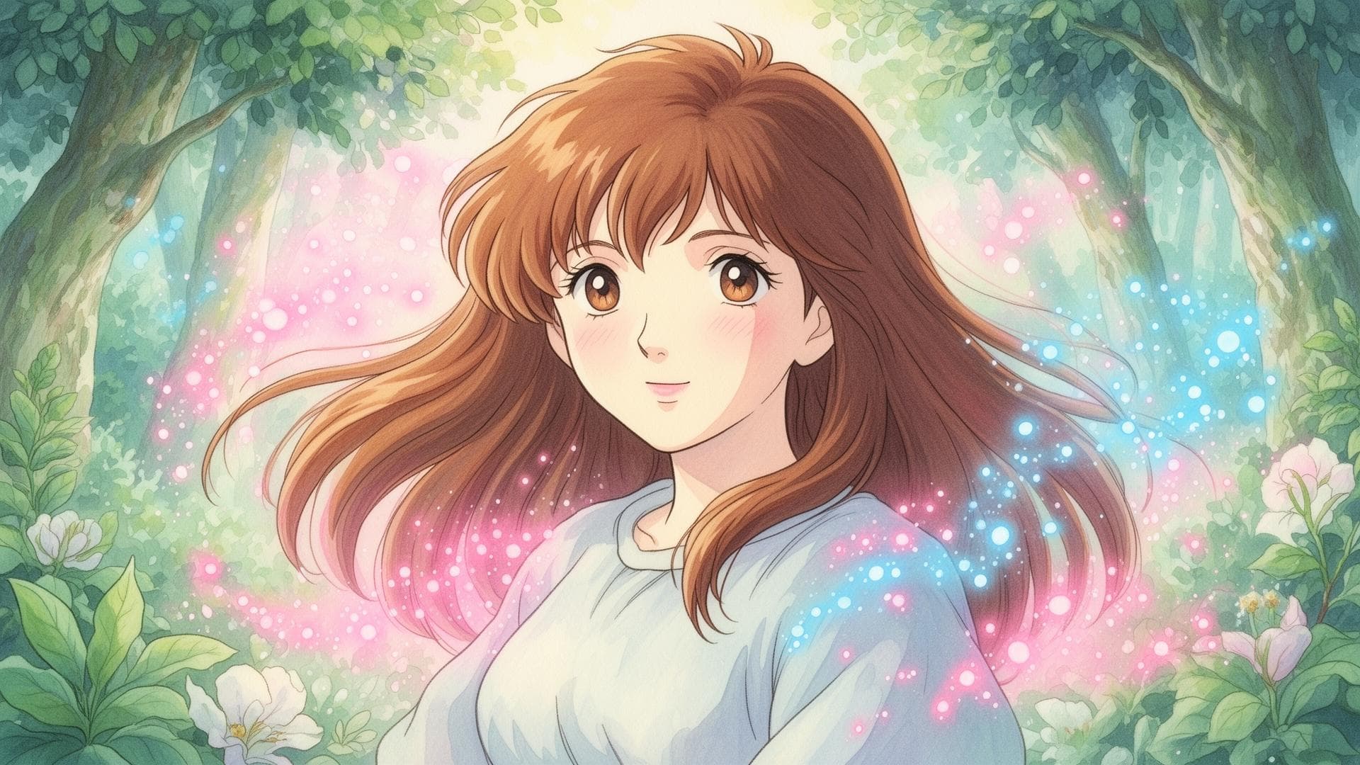 AI Generated Portrait with colorful effects